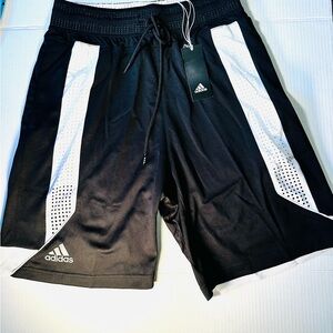 NWT Adidas Men's Black and White Sports Shorts Size XLarge